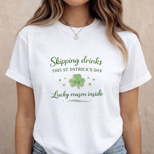 T-shirt Annonce de grossesse pour la Saint-Patrick