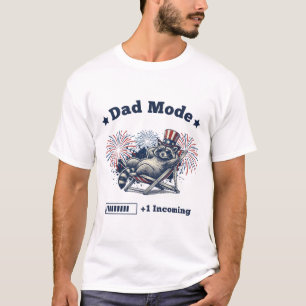 T-shirt Annonce de grossesse pour papa le 4 juillet