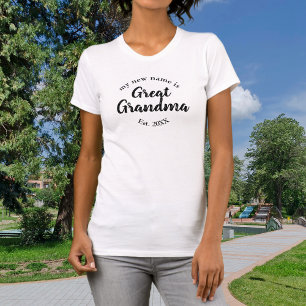 T-shirt Annonce de Nouveau Bébé pour l'Arrière-Grand-Mère