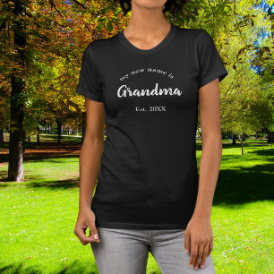 T-shirt Annonce de nouveau bébé pour Mamie année d'ancienn
