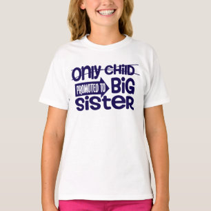 T-shirt Annonce de promotion de l'enfant unique au rang de