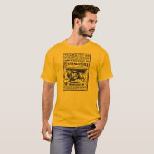 T-shirt Annonce occidentale sauvage d'exposition de (Devant entier)