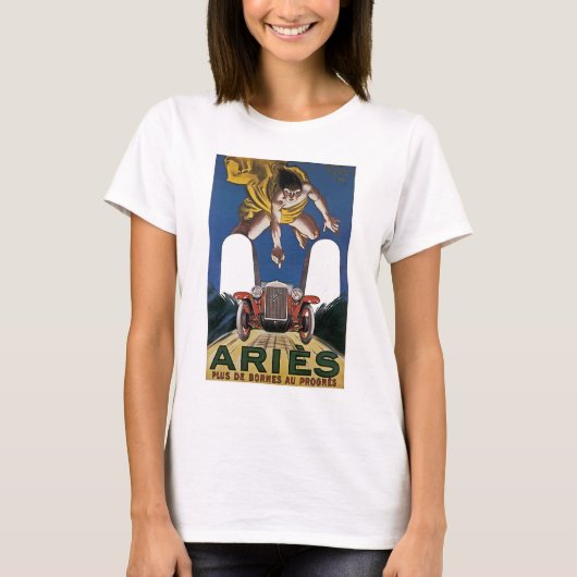 T-shirt Annonce vintage Aries (Devant)