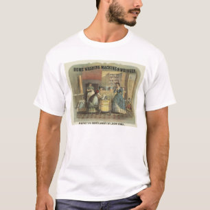 T-shirt Annonce Vintage Pour Lave-Linge Maison Et Wringer.