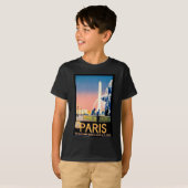 T-shirt Annonce Voyage Paris vintage (Devant entier)