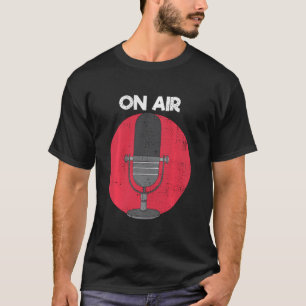 T-shirt Annonceur de l'émission de radio Microphone Airs
