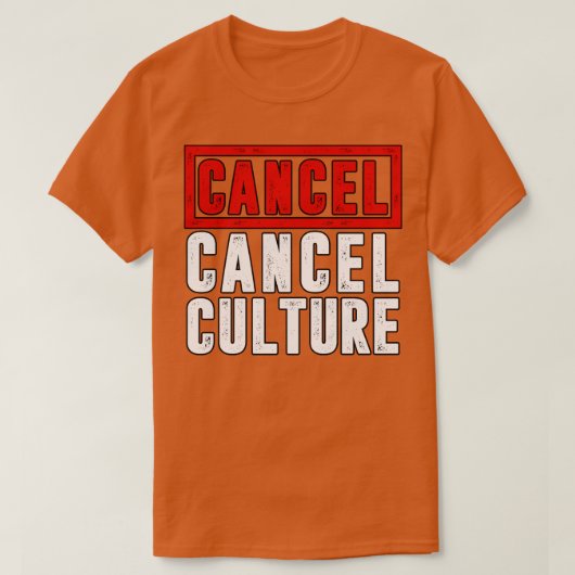 T-shirt Annuler la culture (Design devant)