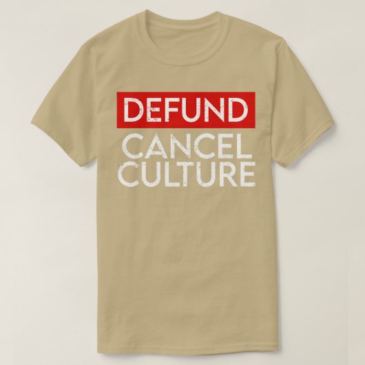 T-shirt Annuler la culture (Design devant)