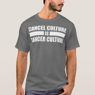 T-shirt Annuler la culture est un texte blanc de culture