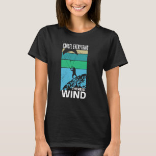 T-shirt annuler tout il y a du vent Cerf-volant vintage Ki
