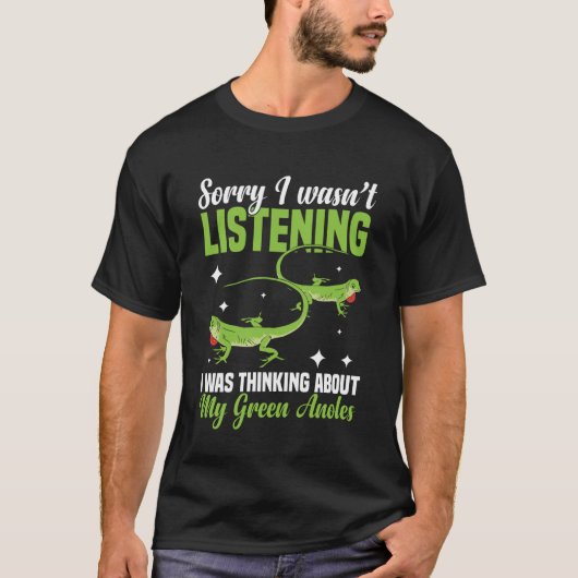 T-shirt Anole Lizard Lover Green Anole Reptile Keeper Nat (Devant)