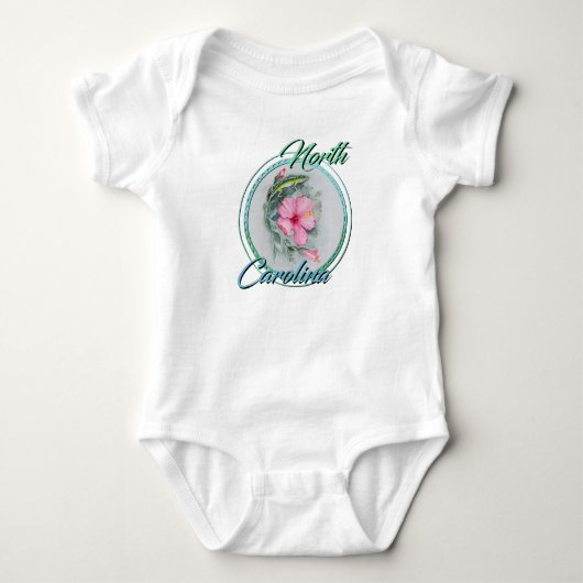 T-shirt Anole NC & Hibiscus (Devant)