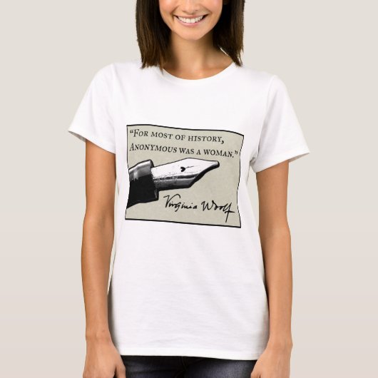 T-shirt Anonymous était une femme (Devant)