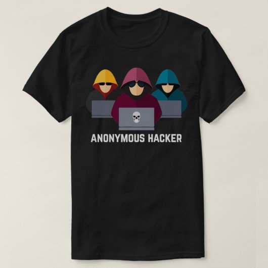 T-shirt Anonymous Hacker Funny Programmateur t (Design devant)