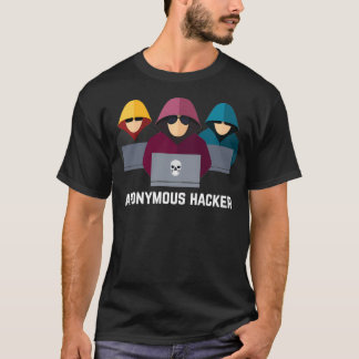 T-shirt Anonymous Hacker Funny Programmateur t