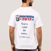 T-shirt Anonymouse 2012 - 4 votés plus mauvais (Dos)