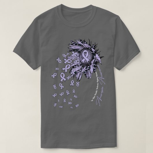 T-shirt anorexie Sensibilisation tournesol personne ne com (Design devant)