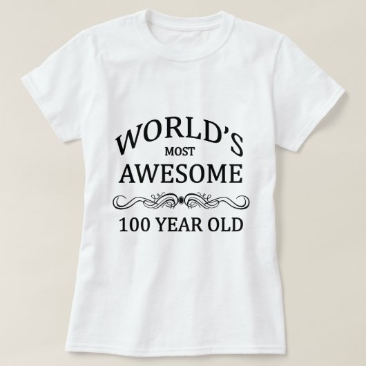 T-shirt Ans les plus impressionnants du monde 100 (Design devant)