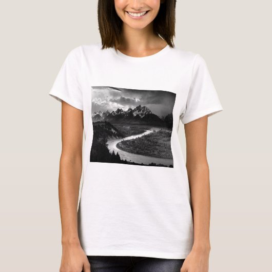 T-shirt Ansel Adams Les Tétons et la rivière Snake 1942 (Devant)