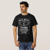 T-shirt ANSI C Langage de programmation "ANCIEN TEMPS" (Devant entier)