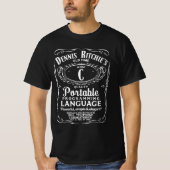 T-shirt ANSI C Langage de programmation "ANCIEN TEMPS" (Devant)