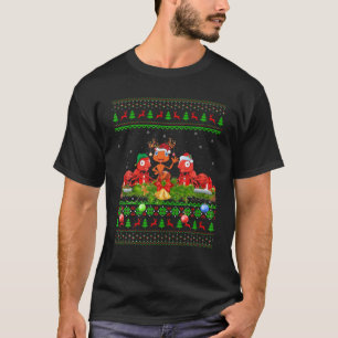 T-shirt Ant Insectes Lover Xmas Éclairage Père Noël Ugly A