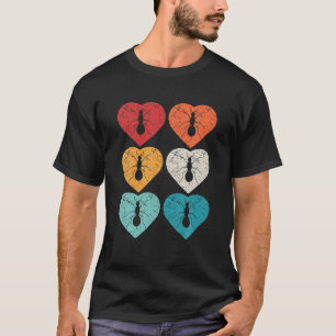 T-shirt Ant Retro 80S Pop Art Heart Cadeau