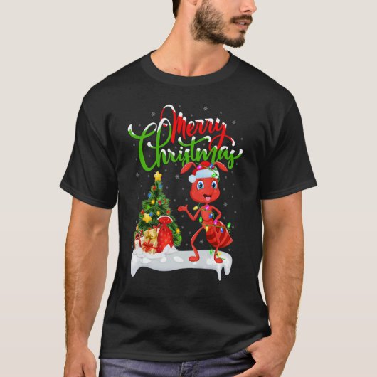 T-shirt Ant   Xmas Decorations Santa Ant Christmas (Devant)