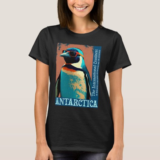 T-shirt Antarctica Cute Cool Penguin Antarctic Research So (Devant)