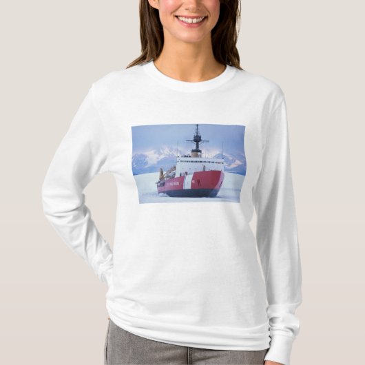 T-shirt Antarctique, île Ross, station McMurdo, USCG (Devant)