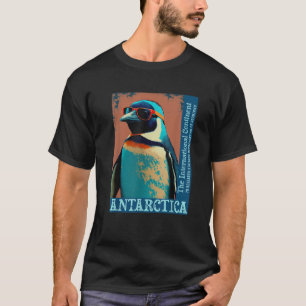 T-shirt Antarctique Mignon Pingouin Cool Recherche Antarct