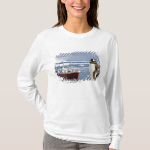 T-shirt Antarctique, Neko Cove (port). Manchot gentoo