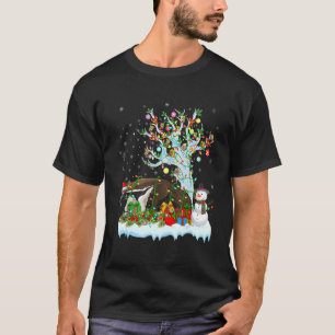 T-shirt Anteater Père Noël Éclairage Casquette Anteater No