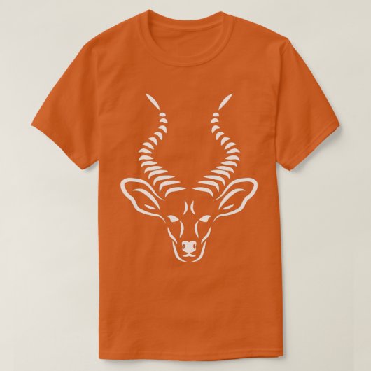 T-shirt Antelope Head Horns Gazelle Zookeeper Safari Wildl (Design devant)