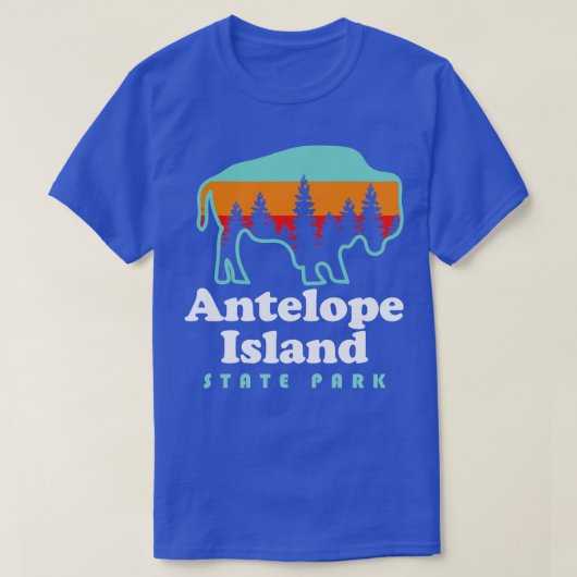 T-shirt Antelope Island State Park Bison Great Salt Lake U (Design devant)