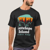 T-shirt Antelope Island State Park Bison Great Salt Lake U (Devant)