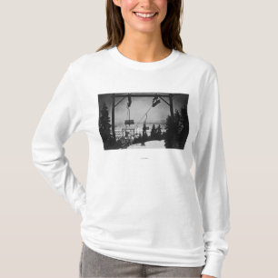 T-shirt Antenne de ville de télésiège de montagne de