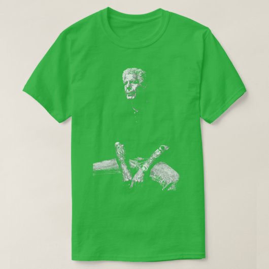 T-shirt Anthony Bourdain Black ver (Design devant)