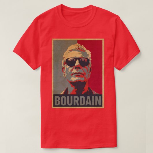 T-shirt Anthony Bourdain Hope (Design devant)
