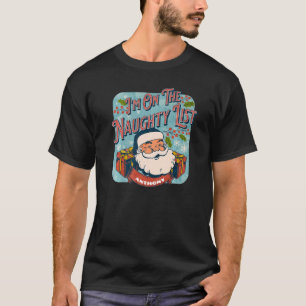 T-shirt Anthony Christmas Naughty List Père Noël vacances 