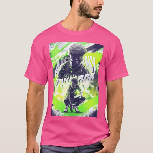 T-shirt Anthony Edwards 1 Basket (Devant)