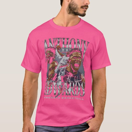 T-shirt Anthony Edwards Minnesota Vintage (Devant)