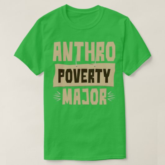 T-shirt Anthropologie Major Drôle Citation Pour L'Anthrop  (Design devant)