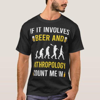 T-shirt Anthropologue Bière Et Anthropologie