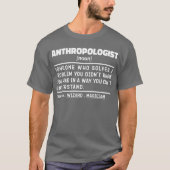 T-shirt Anthropologue Noun Définition Anthropologie Lover (Devant)