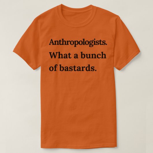T-shirt Anthropologues Quel groupe de Bastards Black Tex (Design devant)