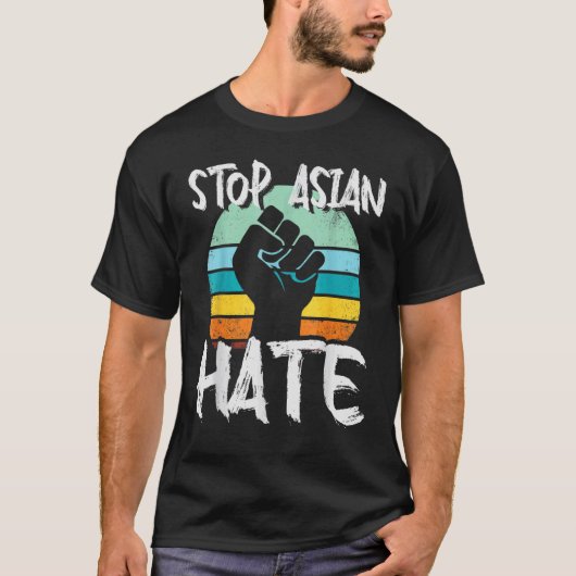 T-shirt Anti-Asiatique Racisme Aapi Soutien contre la hain (Devant)