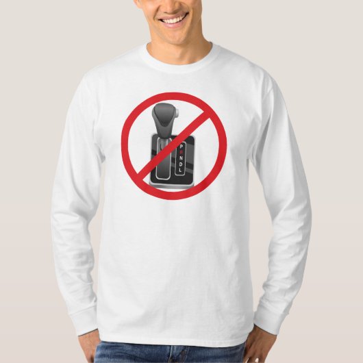 T-shirt Anti-Automatique - Drôle Stick Shift Manual Gearbo (Devant)