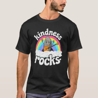 T-shirt Anti-Bullying Rainbow Hippie Music Teacher Kindnes
