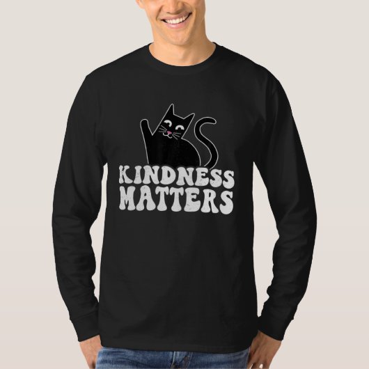 T-shirt Anti Bullying Rainbow Sped Eacher Cat Kindness Mat (Devant)